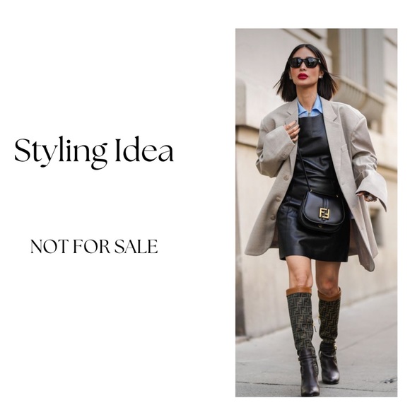 BÖHEME | NWT Bohme Brown & Black Plaid Single Button Oversized Blazer - Picture 6 of 7